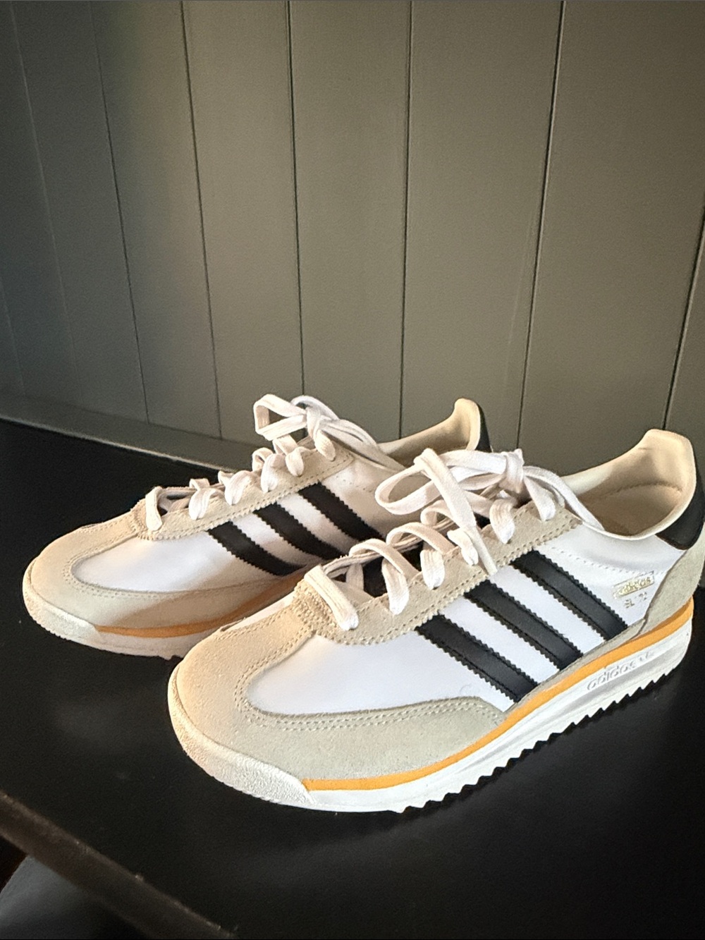 Women’s Adidas SL 72 Retro Runner Sneakers - White & Black